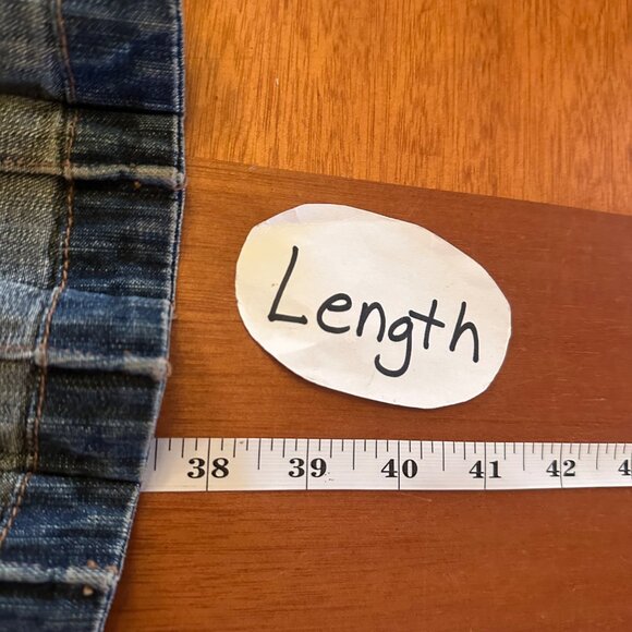 Venezia Denim Maxi Skirt Size 18 Cotton & Spandex Blend Blue Back Pocket & Slit - Picture 5 of 8